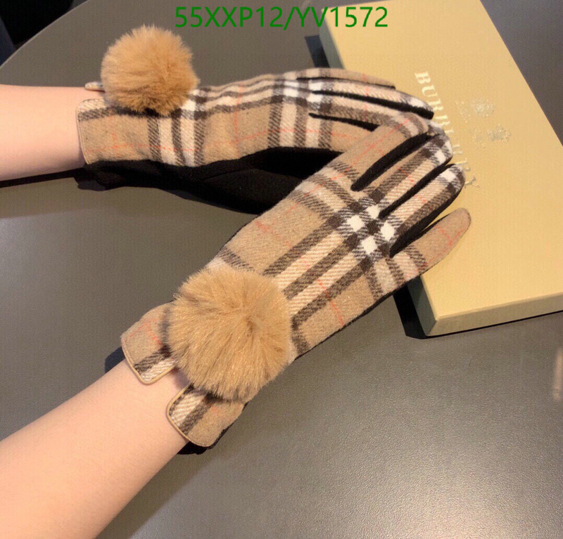 Gloves-Burberry, Code: YV1572,$: 55USD