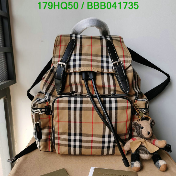 Burberry Bag-(Mirror)-Backpack-,Code: BBB041735,$: 179USD