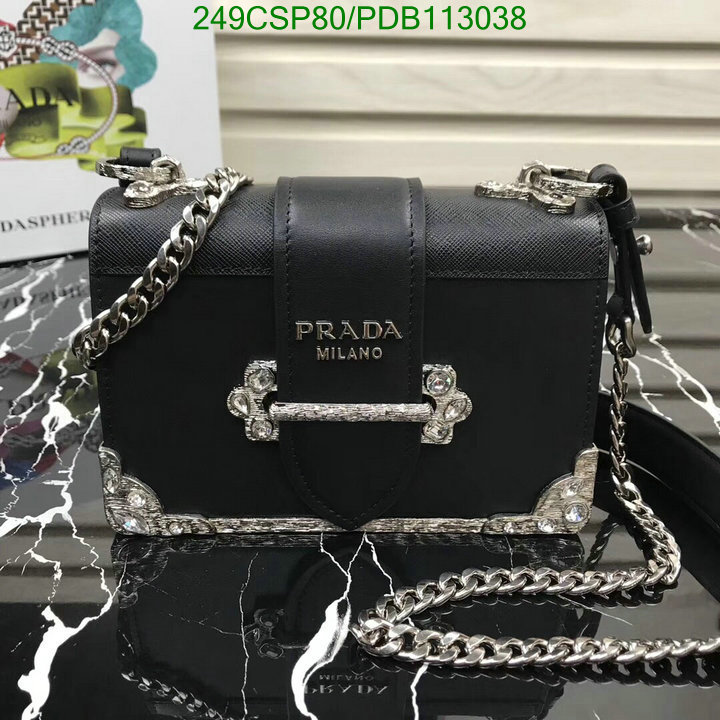 Prada Bag-(Mirror)-Diagonal-,Code: PDB113038,$: 249USD