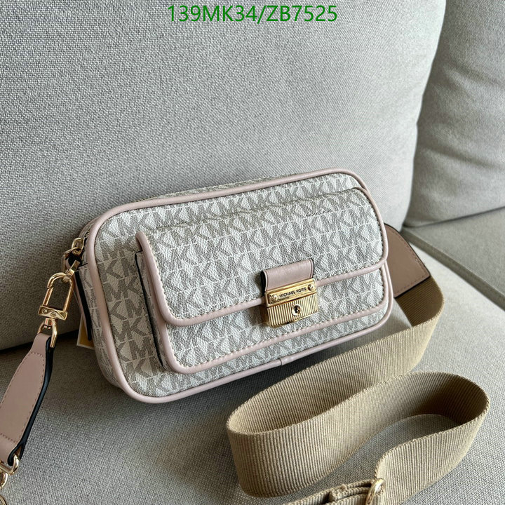 Michael Kors Bag-(Mirror)-Diagonal-,Code: ZB7525,$: 139USD