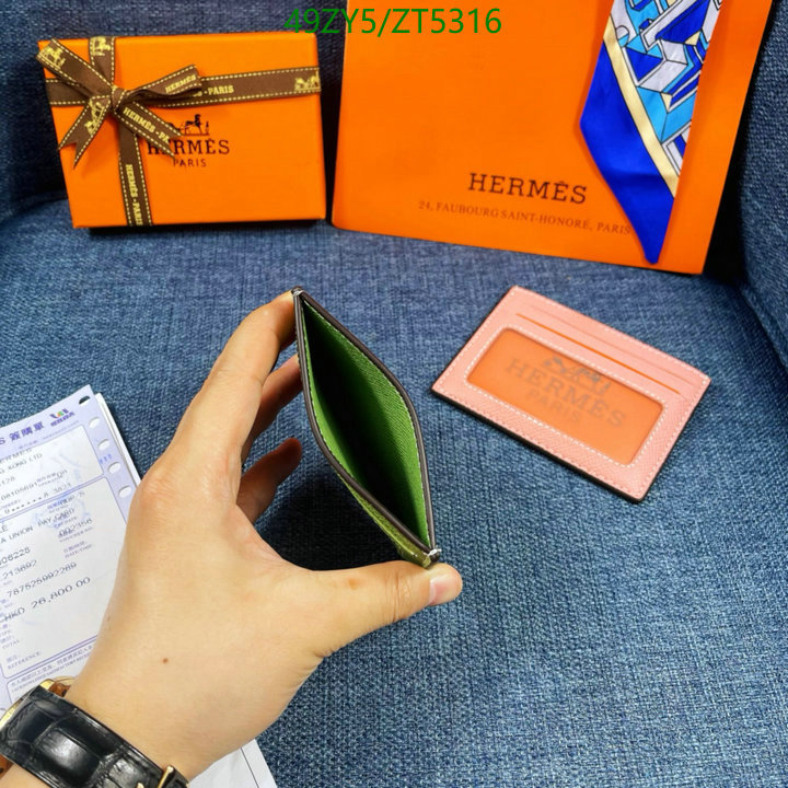 Hermes Bag-(4A)-Wallet-,Code: ZT5316,$: 49USD