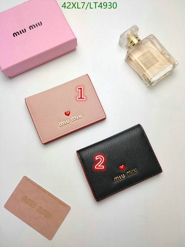 Miu Miu Bag-(4A)-Wallet-,Code: LT4930,$: 42USD