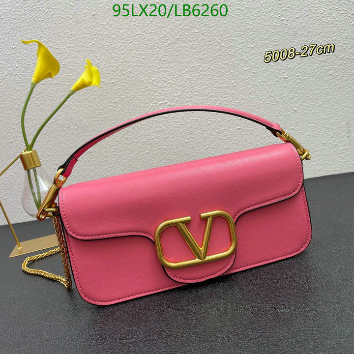 Valentino Bag-(4A)-LOC-V Logo ,Code: LB6260,$: 95USD