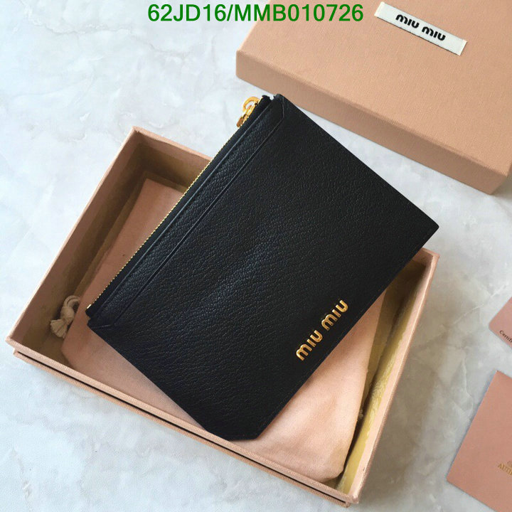 Miu Miu Bag-(Mirror)-Wallet-,Code: MMB010726,$: 62USD