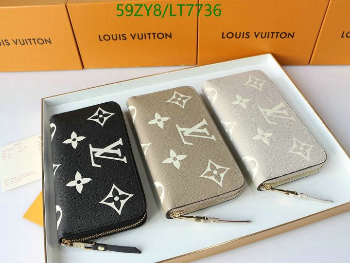 LV Bags-(4A)-Wallet-,Code: LT7736,$: 59USD