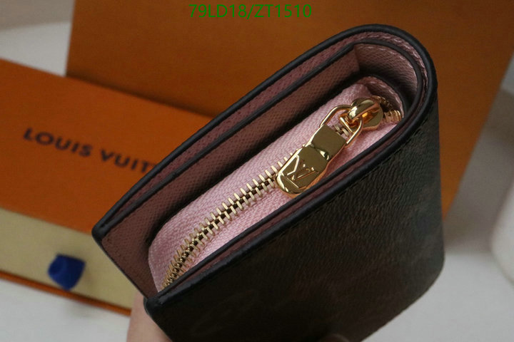 LV Bags-(Mirror)-Wallet-,Code: ZT1510,$: 79USD