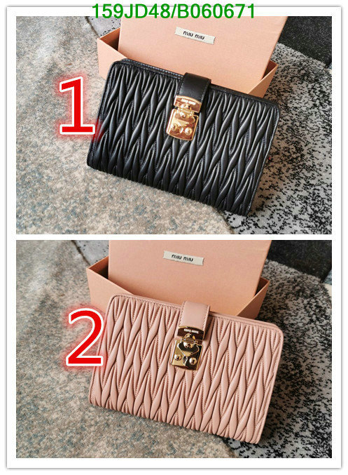 Miu Miu Bag-(Mirror)-Diagonal-,Code: B060671,$: 159USD