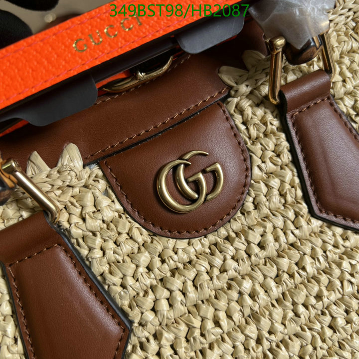 Gucci Bag-(Mirror)-Diana-Bamboo-,Code: HB2087,$: 349USD