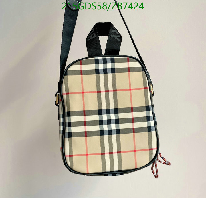 Burberry Bag-(Mirror)-Diagonal-,Code: ZB7424,$: 215USD