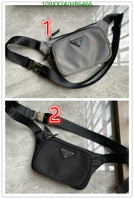 Prada Bag-(Mirror)-Diagonal-,Code: HB6466,$: 109USD