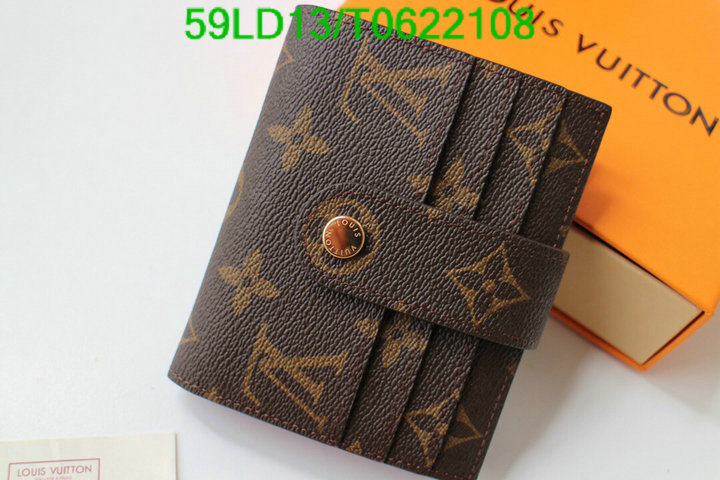 LV Bags-(Mirror)-Wallet-,Code: T0622108,$: 59USD