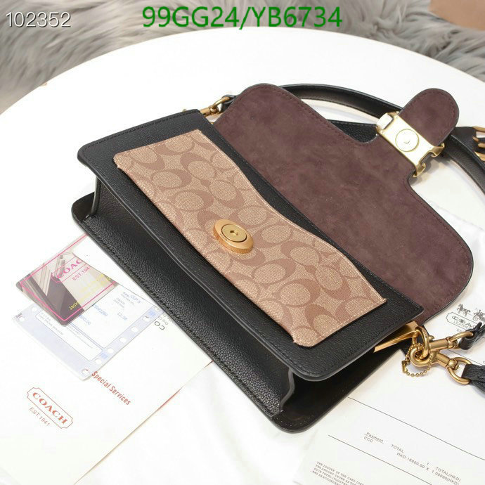 Coach Bag-(4A)-Handbag-,Code: YB6734,$: 99USD