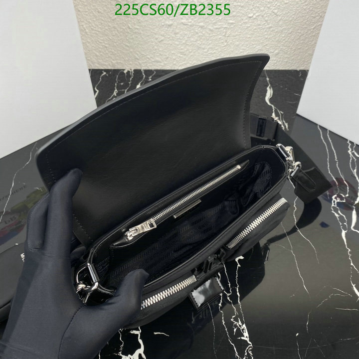 Prada Bag-(Mirror)-Diagonal-,Code: ZB2355,$: 225USD