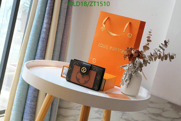 LV Bags-(Mirror)-Wallet-,Code: ZT1510,$: 79USD