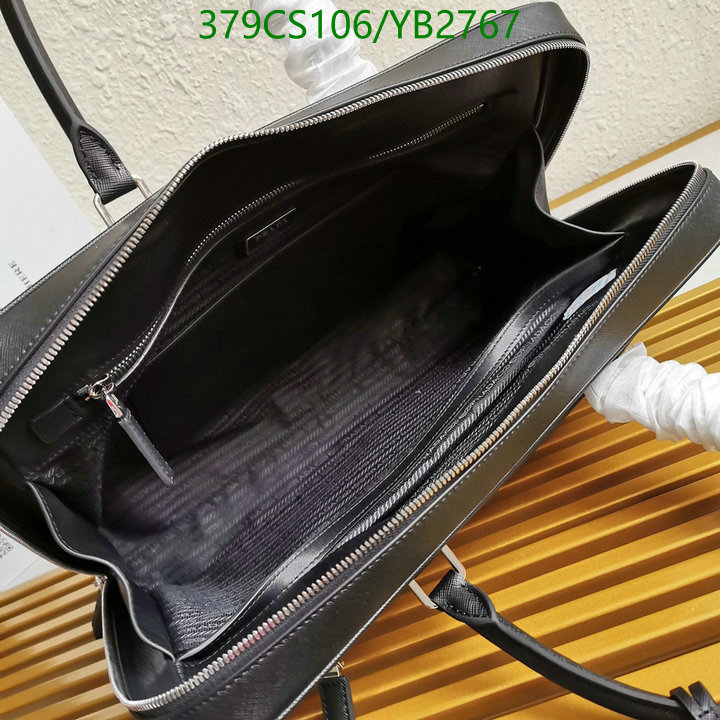 Prada Bag-(Mirror)-Handbag-,Code: YB2767,$: 379USD