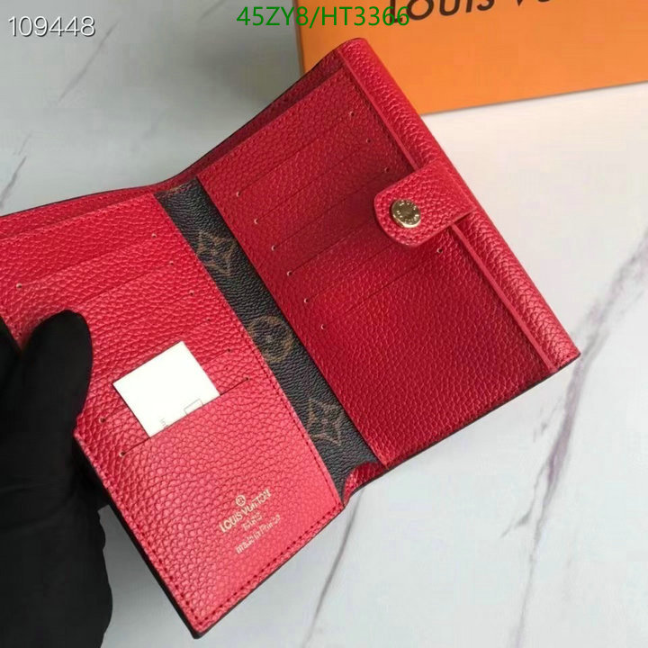 LV Bags-(4A)-Wallet-,Code: HT3366,$: 45USD