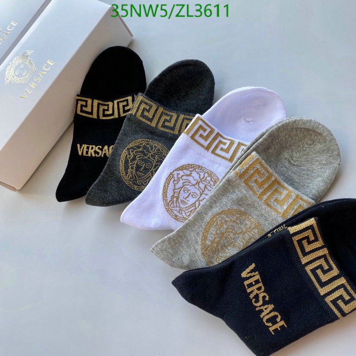 Sock-Versace, Code: ZL3611,$: 35USD