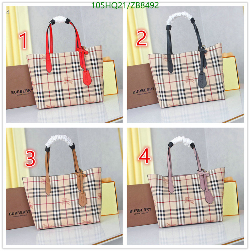 Burberry Bag-(4A)-Handbag-,Code: ZB8492,$: 105USD