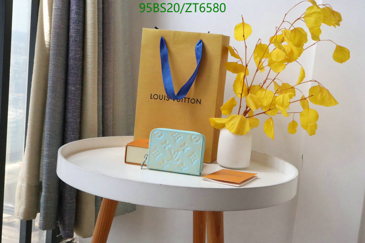 LV Bags-(Mirror)-Wallet-,Code: ZT6580,$: 95USD