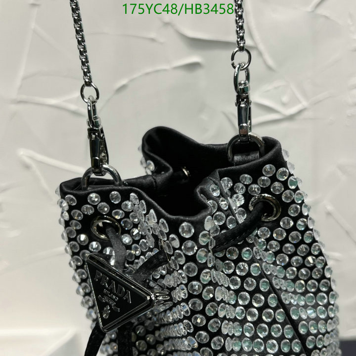 Prada Bag-(Mirror)-Diagonal-,Code: HB3458,$: 175USD