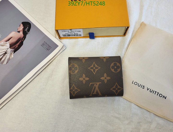 LV Bags-(4A)-Wallet-,Code: HT5248,$: 39USD