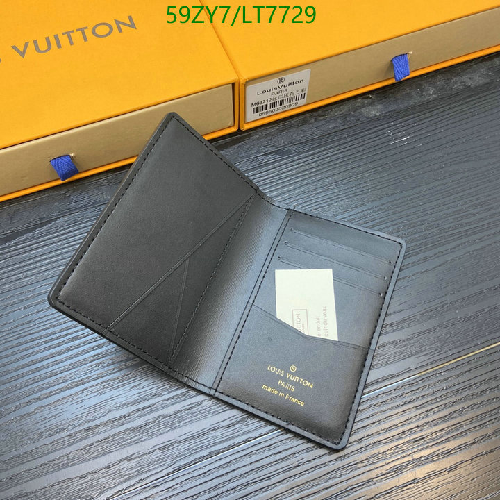 LV Bags-(4A)-Wallet-,Code: LT7729,$: 59USD