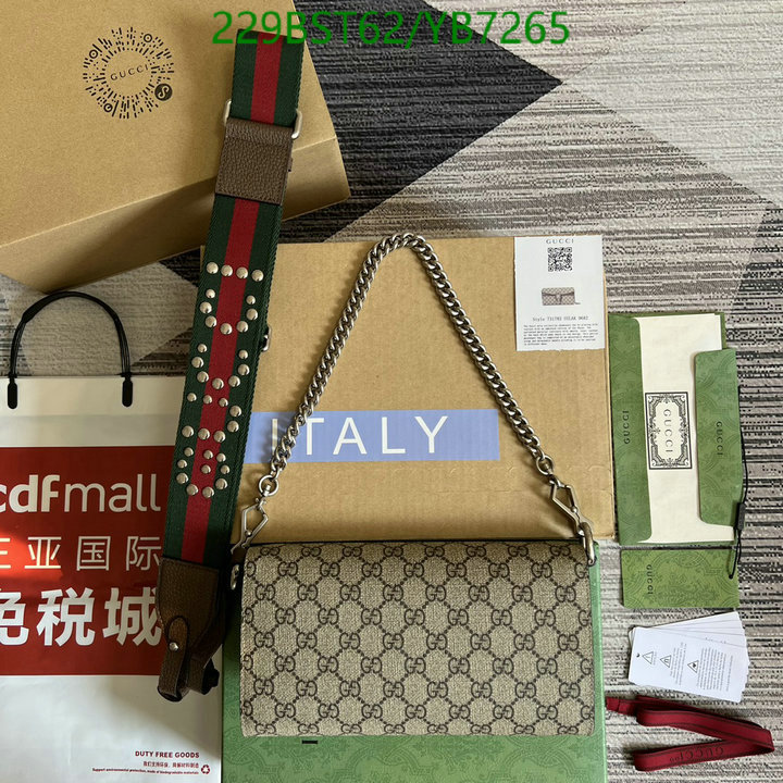 Gucci Bag-(Mirror)-Dionysus-,Code: YB7265,$: 229USD