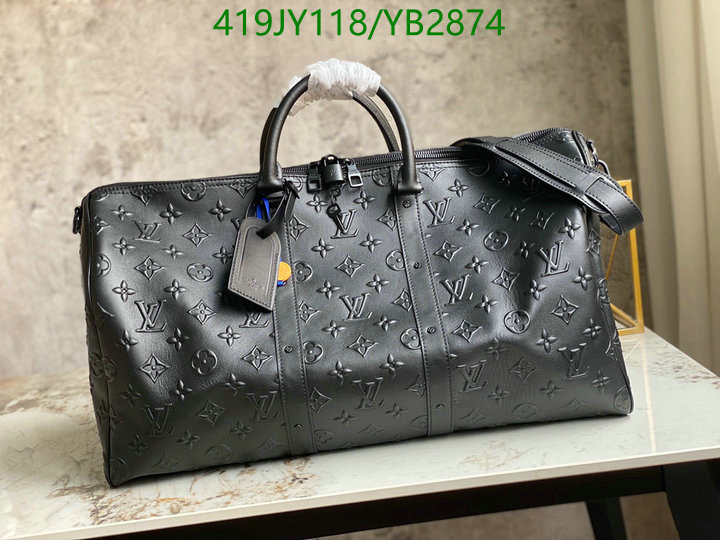 LV Bags-(Mirror)-Keepall BandouliRe 45-50-,Code: YB2874,$: 419USD