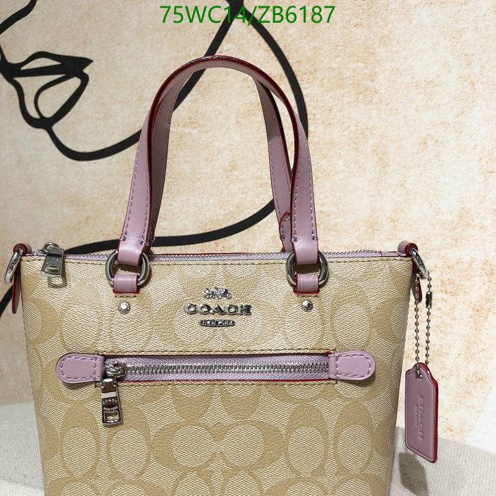 Coach Bag-(4A)-Handbag-,Code: ZB6187,$: 75USD