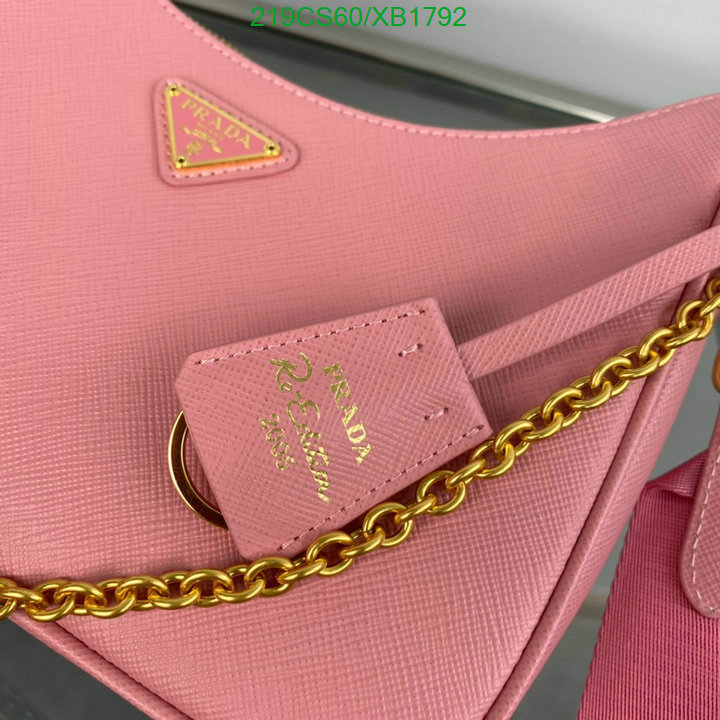 Prada Bag-(Mirror)-Diagonal-,Code: XB1792,$: 219USD