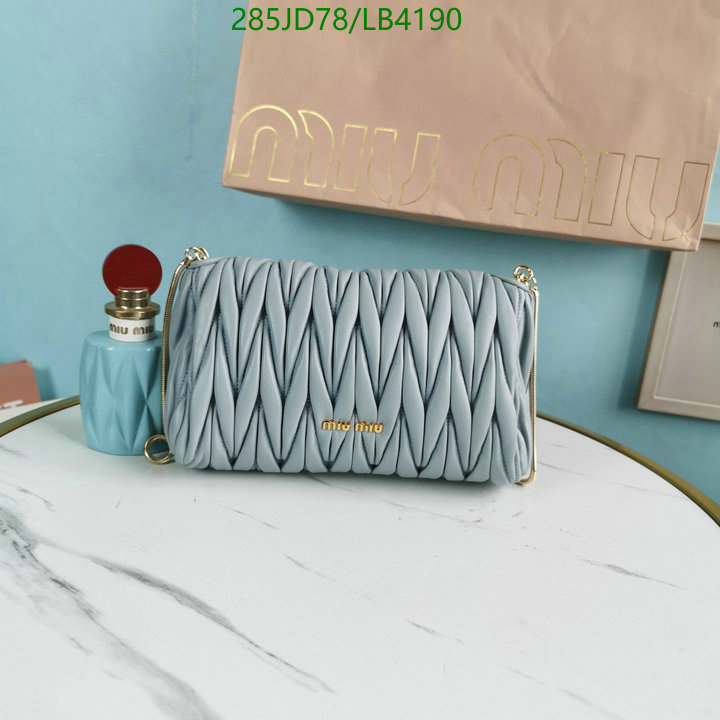 Miu Miu Bag-(Mirror)-Diagonal-,Code: LB4190,$: 285USD