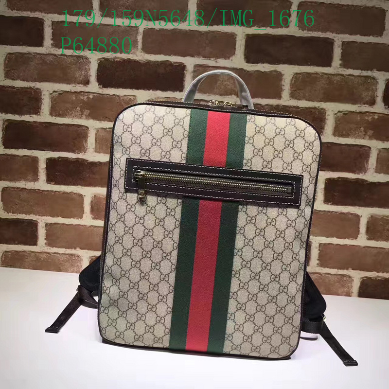 Gucci Bag-(Mirror)-Backpack-,Code: GGB112757,$: 179USD