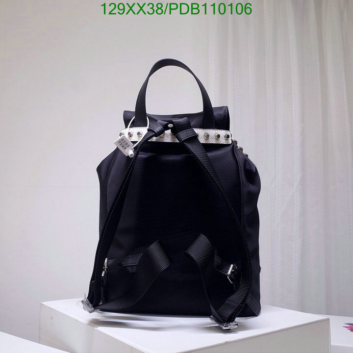 Prada Bag-(Mirror)-Backpack-,Code: PDB110106,$:129USD