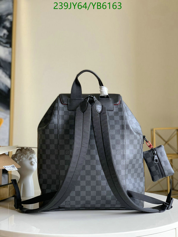 LV Bags-(Mirror)-Backpack-,Code: YB6163,$: 239USD