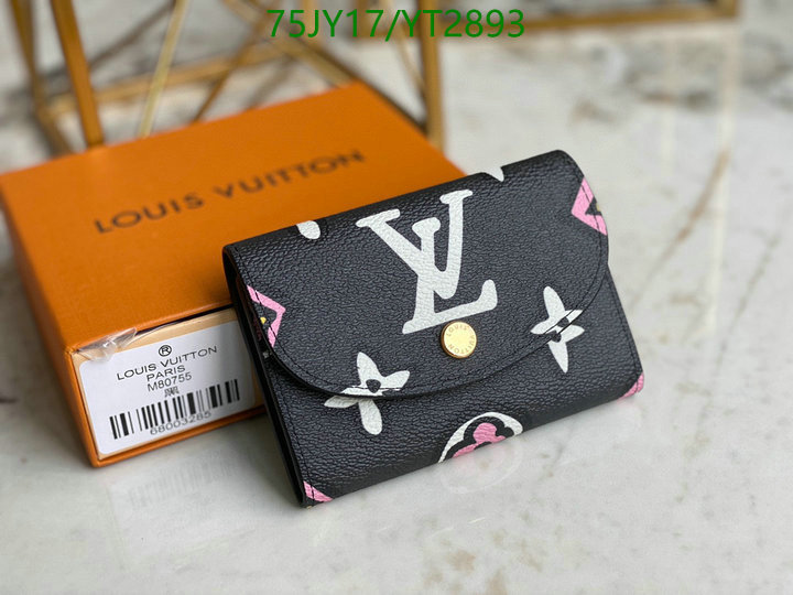 LV Bags-(Mirror)-Wallet-,Code: YT2893,$: 75USD