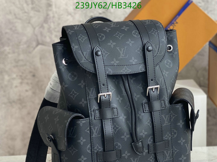 LV Bags-(Mirror)-Backpack-,Code: HB3426,$: 239USD