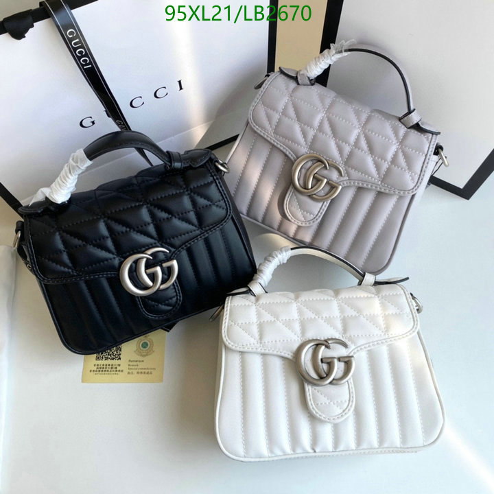 Gucci Bag-(4A)-Marmont,Code: LB2670,$: 95USD