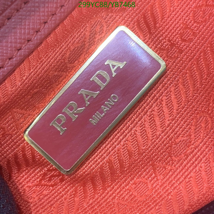 Prada Bag-(Mirror)-Handbag-,Code: YB7468,$: 299USD