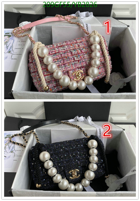 Chanel Bags -(Mirror)-Diagonal-,Code: YB2826,$: 209USD