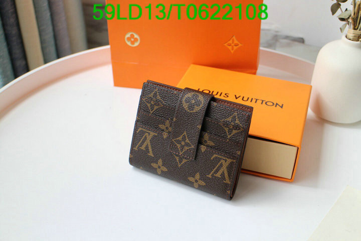 LV Bags-(Mirror)-Wallet-,Code: T0622108,$: 59USD