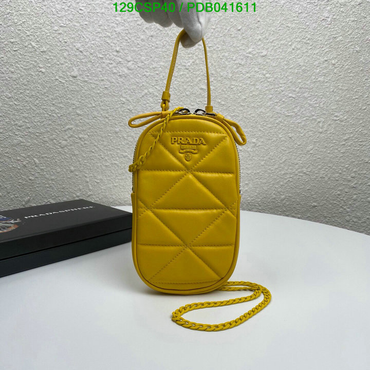 Prada Bag-(Mirror)-Diagonal-,Code: PDB041611,$: 129USD