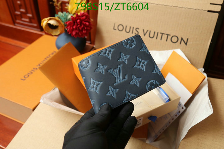 LV Bags-(Mirror)-Wallet-,Code: ZT6604,$: 79USD