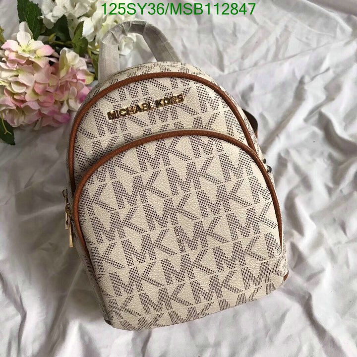 Michael Kors Bag-(Mirror)-Backpack-,Code: MSB112847,$: 125USD