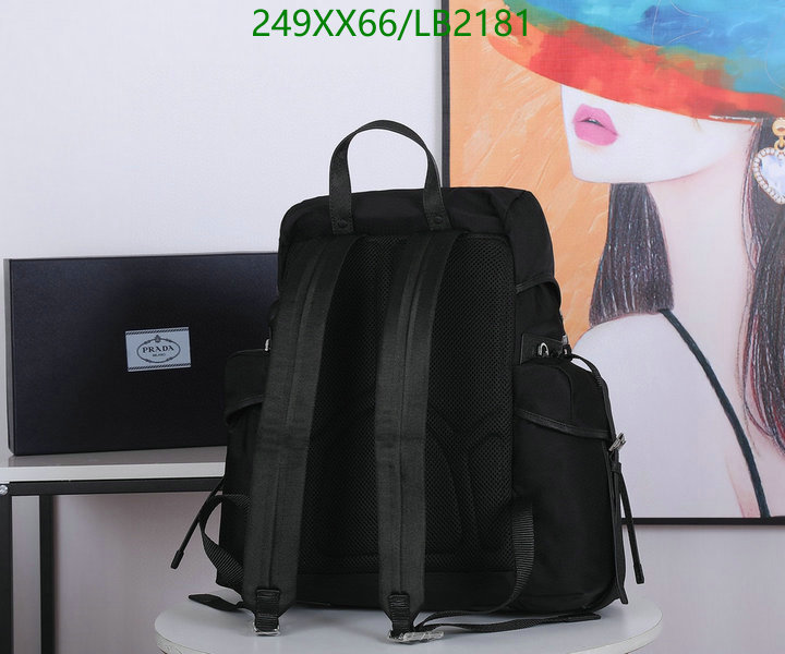 Prada Bag-(Mirror)-Backpack-,Code: LB2181,$: 249USD