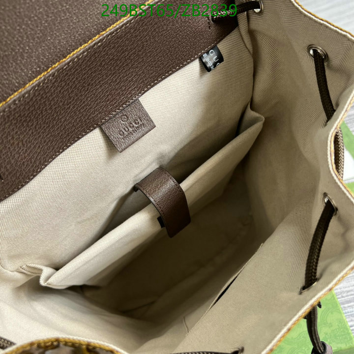 Gucci Bag-(Mirror)-Backpack-,Code: ZB2839,$: 249USD