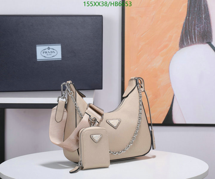 Prada Bag-(Mirror)-Re-Edition 2005,Code: HB6653,$: 155USD