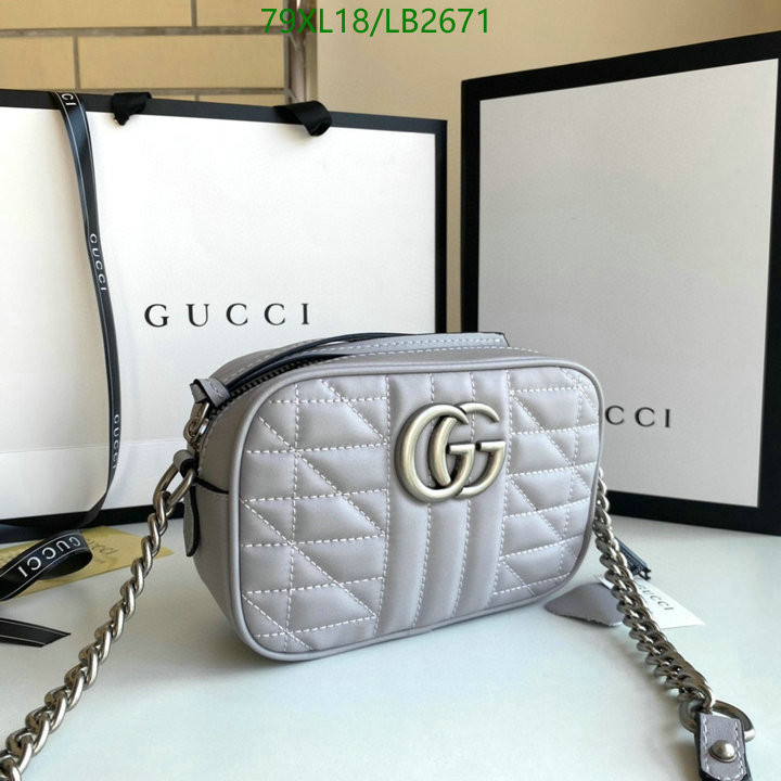 Gucci Bag-(4A)-Marmont,Code: LB2671,$: 79USD