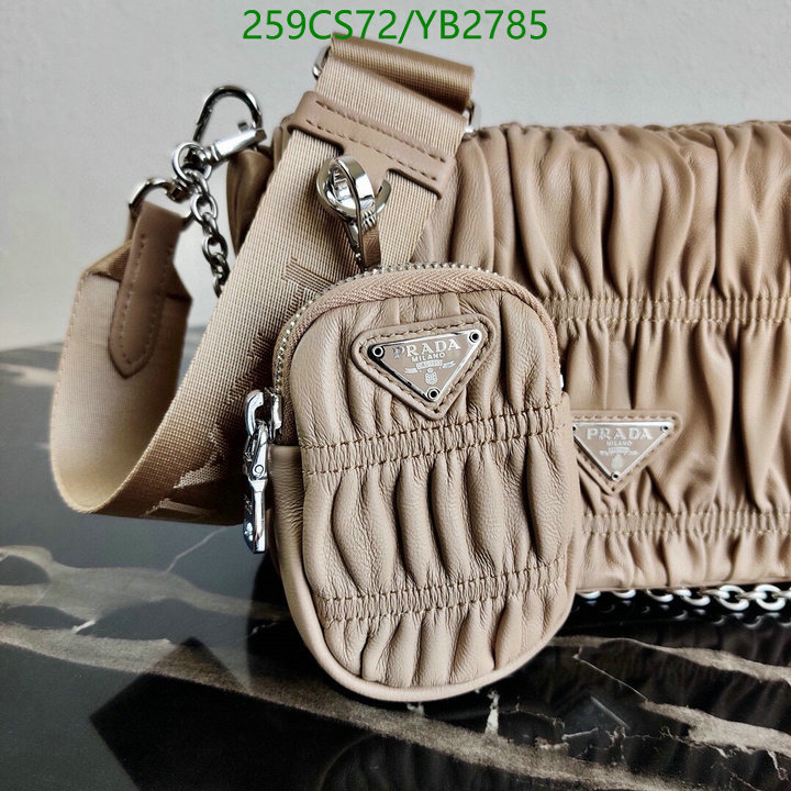 Prada Bag-(Mirror)-Diagonal-,Code: YB2785,$: 259USD