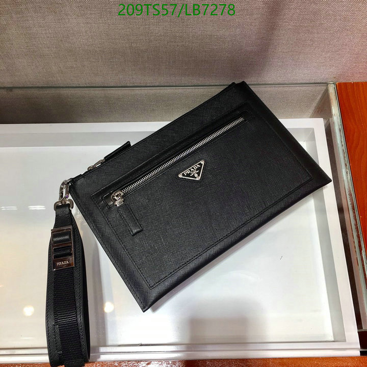 Prada Bag-(Mirror)-Diagonal-,Code: LB7278,$: 209USD