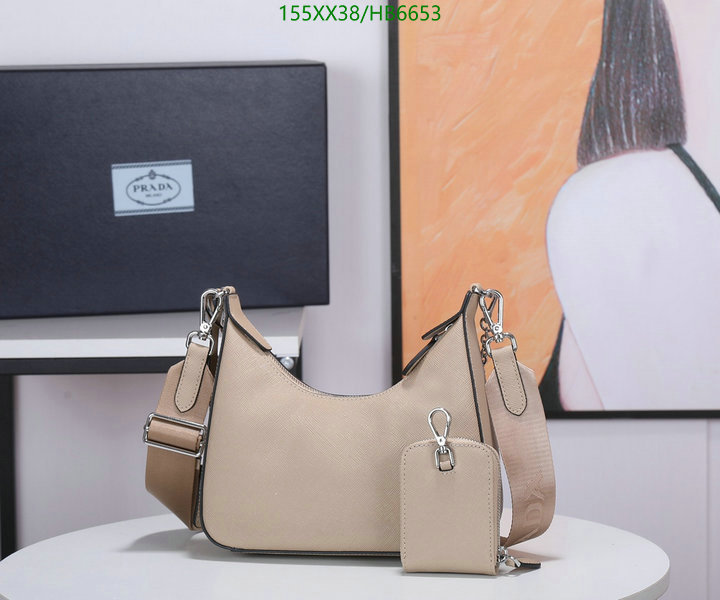 Prada Bag-(Mirror)-Re-Edition 2005,Code: HB6653,$: 155USD